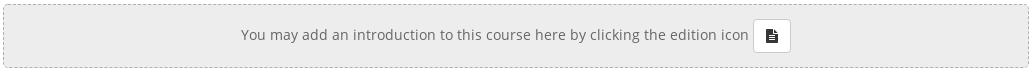 Course Description Module